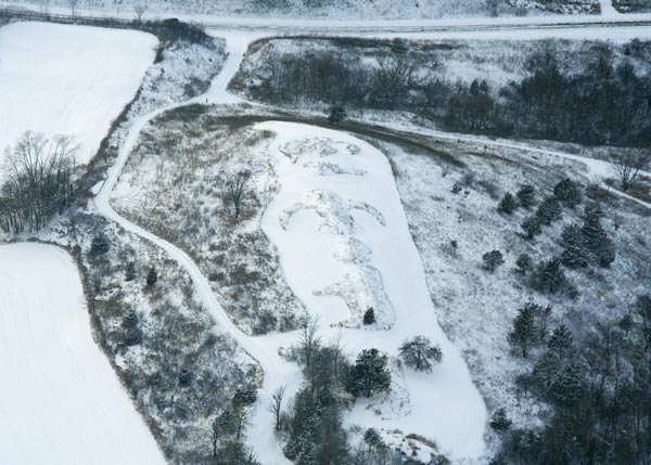 effigy mounds seen from the air