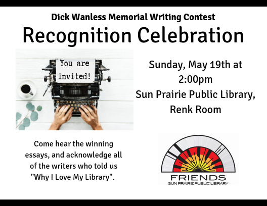 Invitation to Writing Contest Recognition Celebration