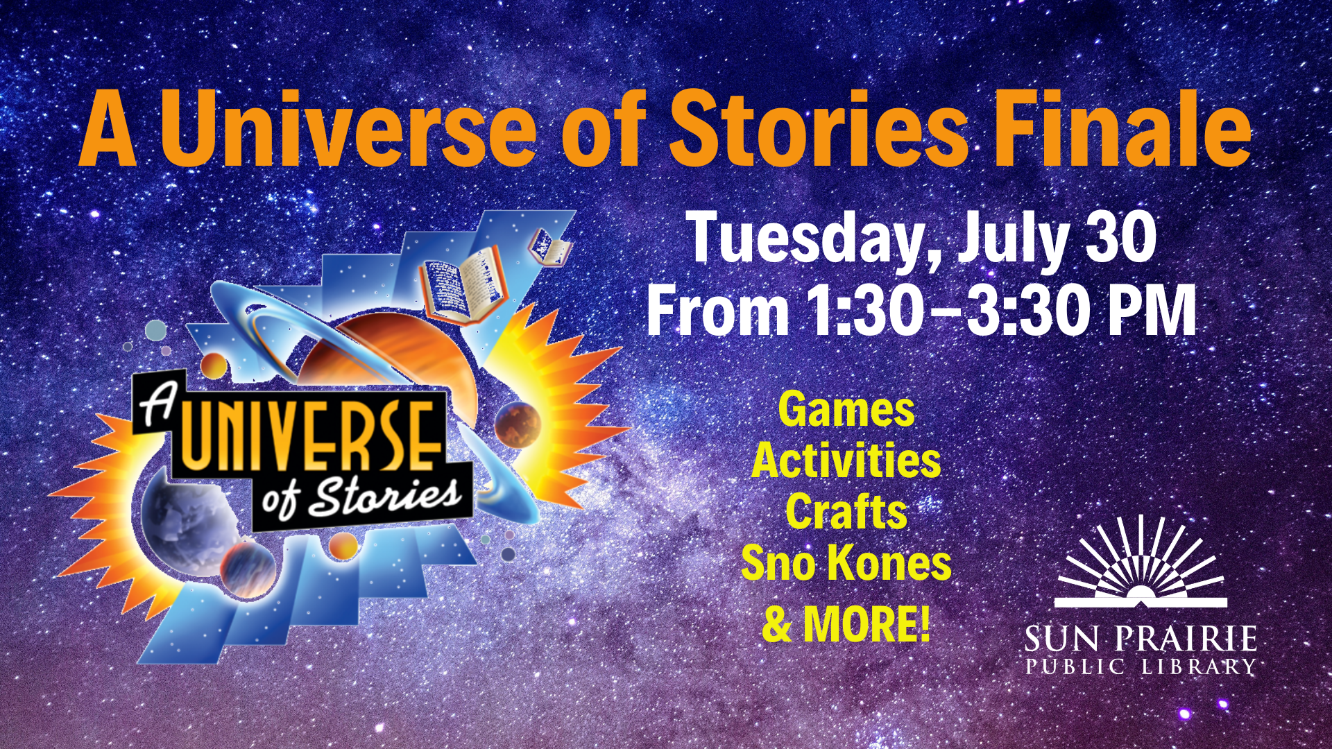 A Universe of Stories Finale date & time