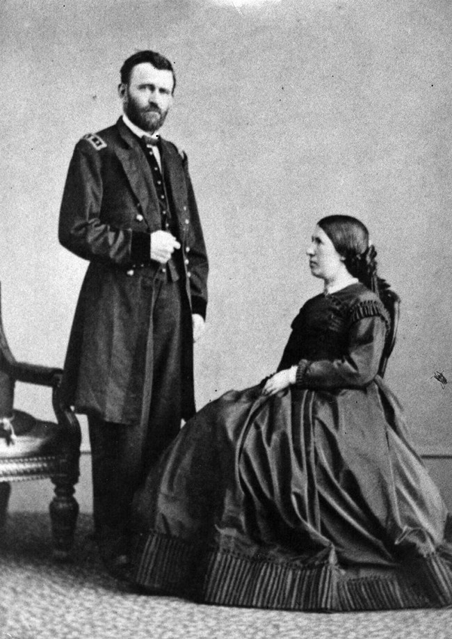 Ulysses S Grant with his wife