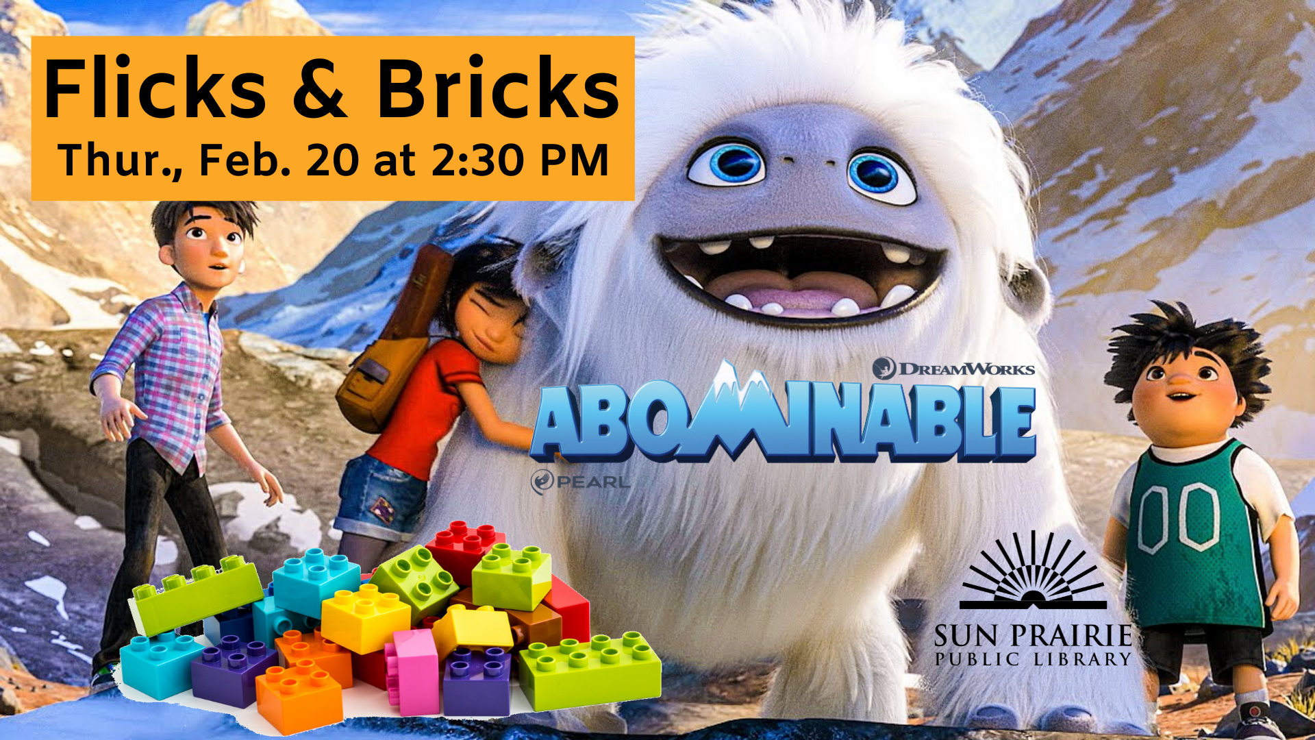 abominable movie image with date and time of event