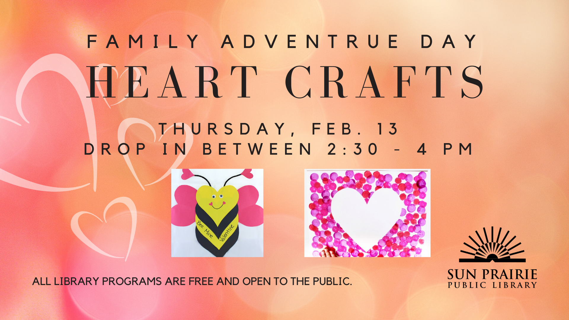 heart crafts, bee mine valentine, and dot paint heart