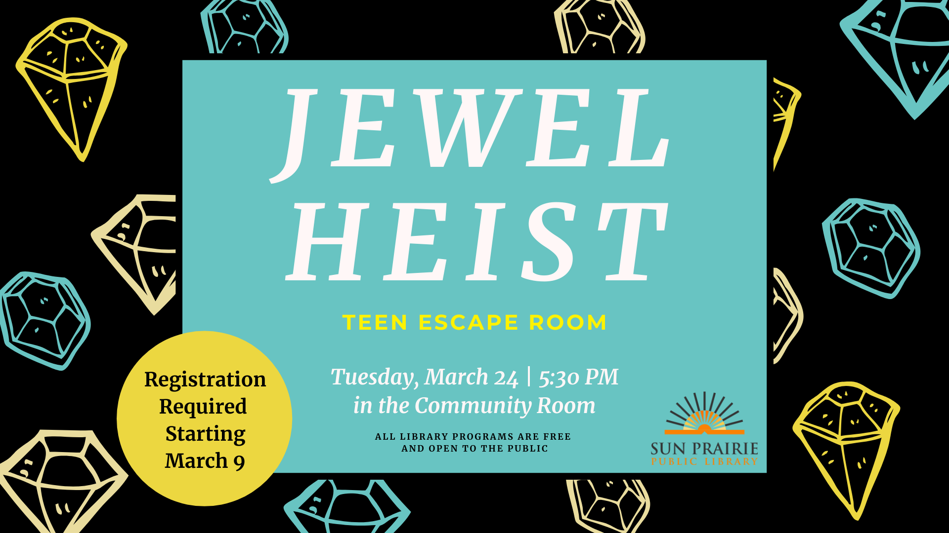 Jewel Heist Escape Room, Teens only