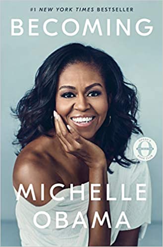 Book cover of Becoming, by Michelle Obama