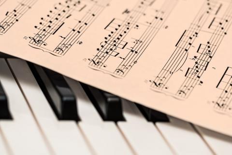 piano music and keyboard