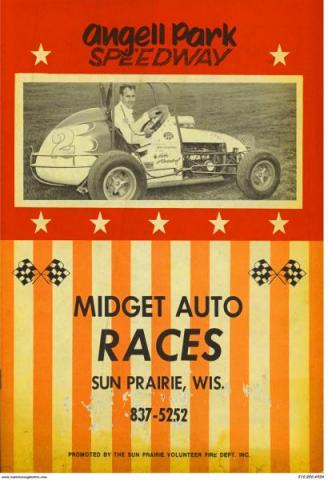 vintage angell park speedway program