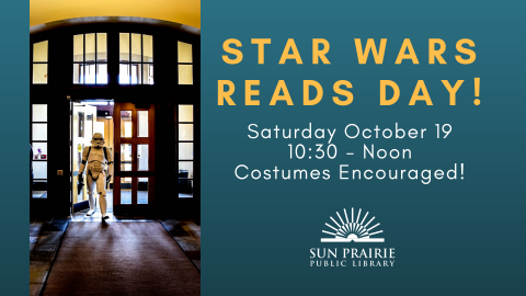 Star Wars Reads Day - Stormtrooper entering the building. 