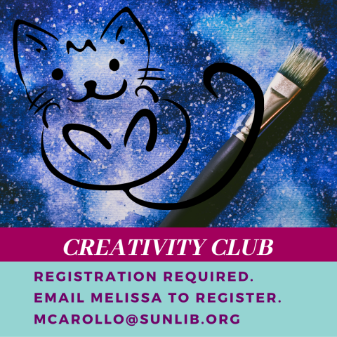 Creativity Club registration required