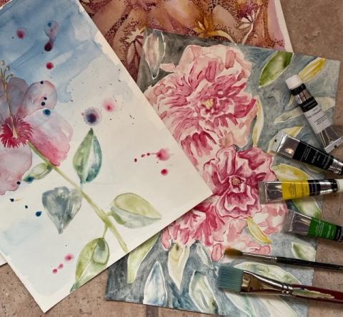 watercolor flowers