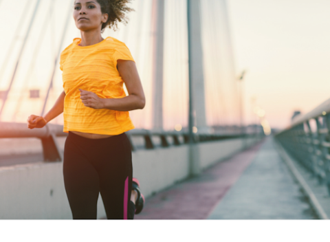 Photo of woman running