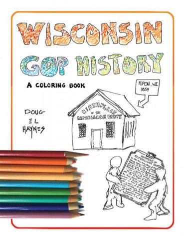 Cover of the coloring book Wisconsin GOP History