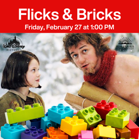 Flicks & Bricks. Friday, Feb. 27 at 1:00 PM